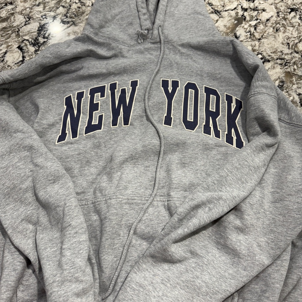 Brandy Melville Gray Zip Up Sweater